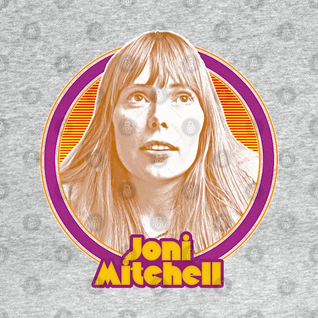 Joni Mitchell  /// Retro 1970s Style Fan Art Design by DankFutura